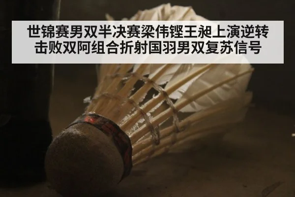 世锦赛男双半决赛梁伟铿王昶上演逆转击败双阿组合折射国羽男双复苏信号